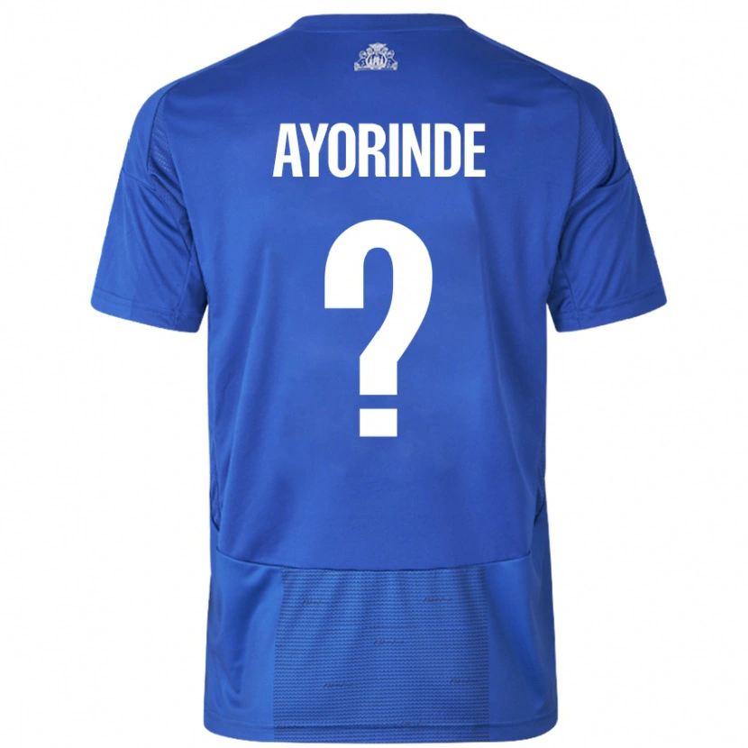DanxenレディースNoah Ayorinde#0ホワイト ブルーアウェイシャツ2024/25ジャージーユニフォーム