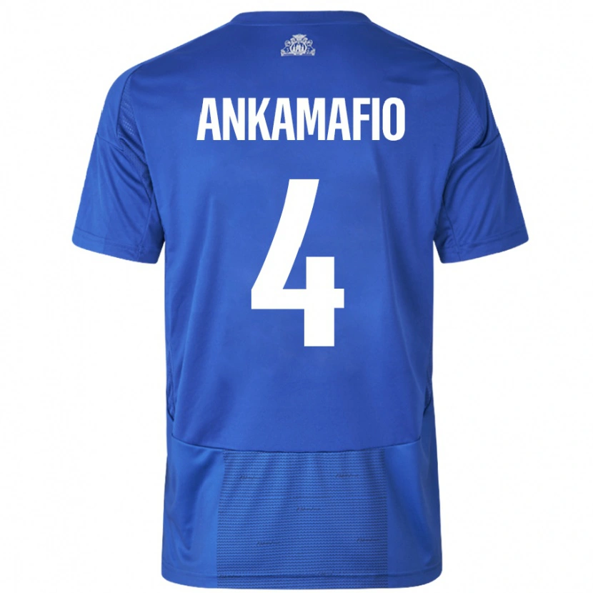 DanxenレディースGraham Ankamafio#4ホワイト ブルーアウェイシャツ2024/25ジャージーユニフォーム