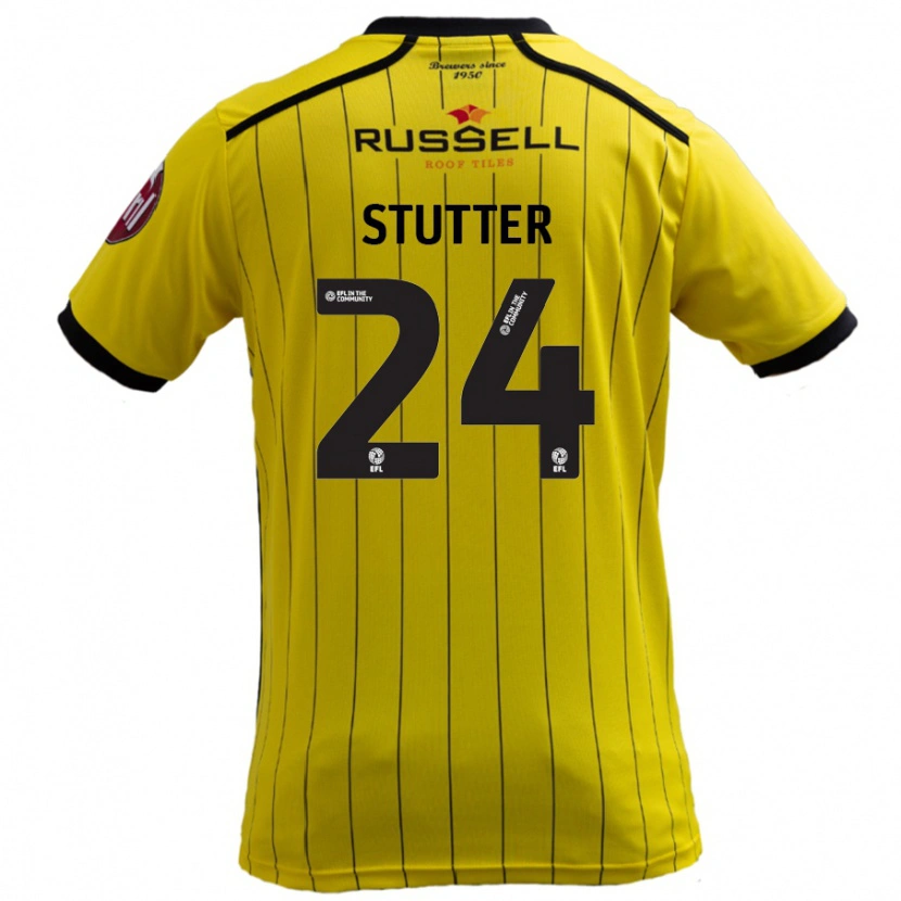 Danxenキッズロニースタッター#24黄ホームシャツ2024/25ジャージーユニフォーム