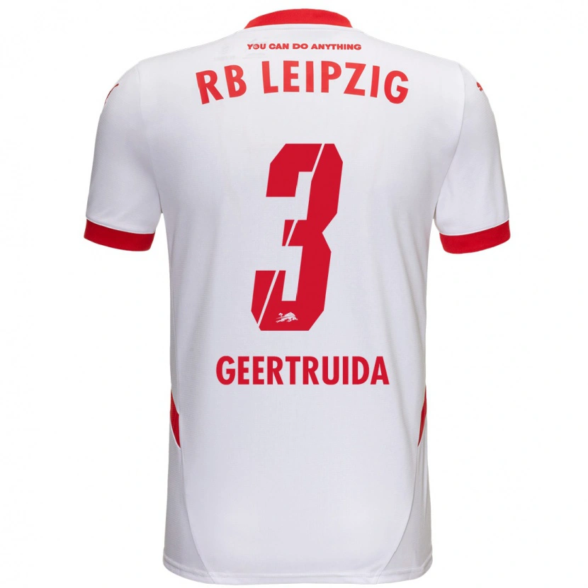 Danxenキッズルシャレル・ヘールトロイダ#3白 赤ホームシャツ2024/25ジャージーユニフォーム
