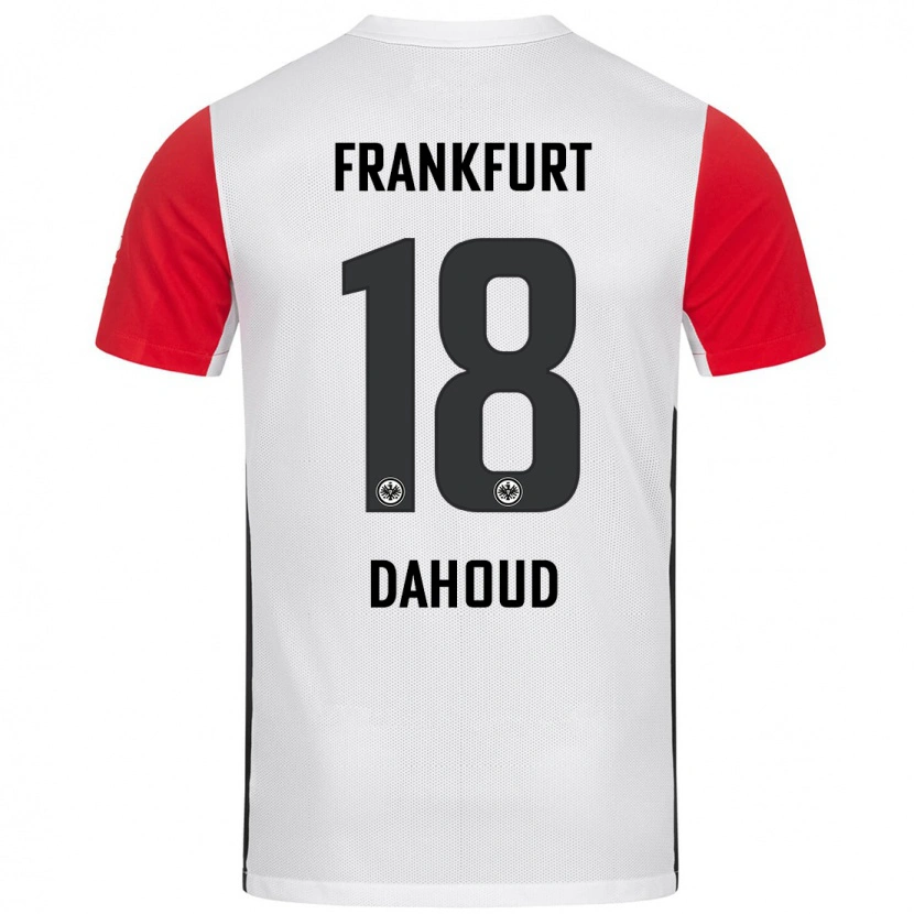 Danxenキッズマフムド・ダフード#18白 赤ホームシャツ2024/25ジャージーユニフォーム