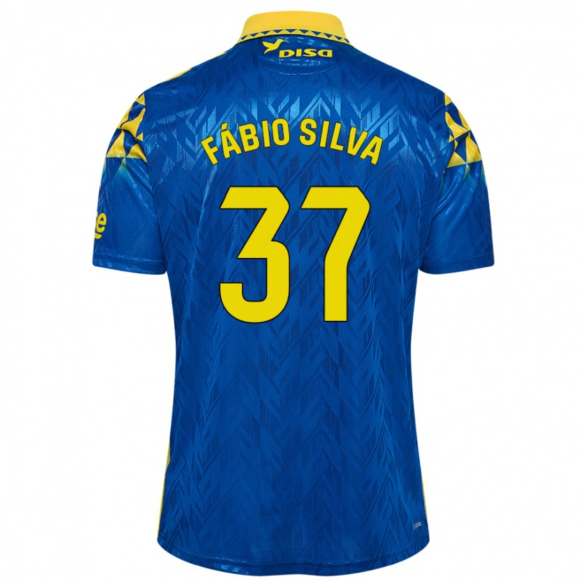 Danxenキッズファビオ・ダニエル・ソアレス・シルバ#37青 黄アウェイシャツ2024/25ジャージーユニフォーム