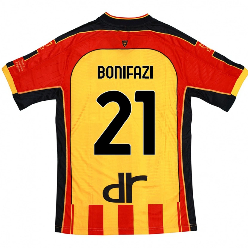 Danxenキッズケヴィン・ボニファーツィ#21黄 赤ホームシャツ2024/25ジャージーユニフォーム