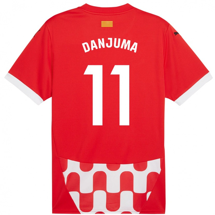 Danxenキッズアルノー・ダンジュマ#11赤 白ホームシャツ2024/25ジャージーユニフォーム