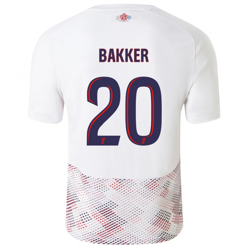 Danxenキッズミッチェル・バッカー#20ホワイト ロイヤルブルーアウェイシャツ2024/25ジャージーユニフォーム