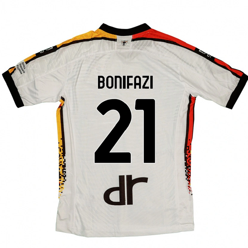 Danxenキッズケヴィン・ボニファーツィ#21白 黒アウェイシャツ2024/25ジャージーユニフォーム