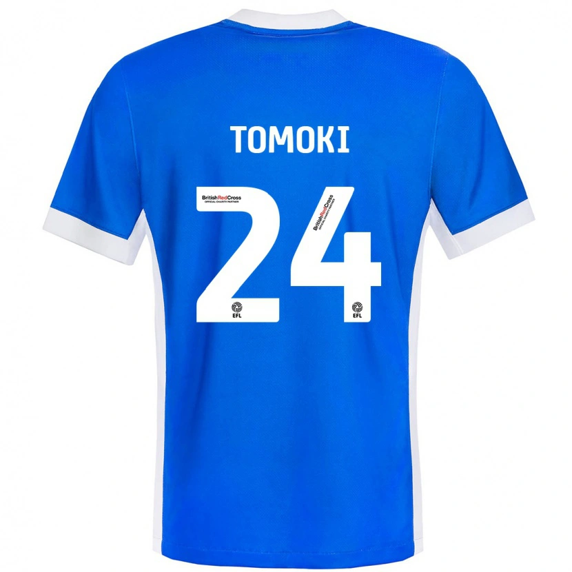 Danxenキッズ岩田智輝#24ブルーホワイトホームシャツ2024/25ジャージーユニフォーム