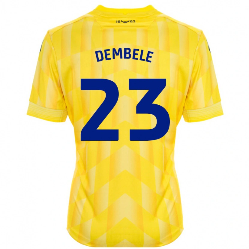 Danxenキッズシリキ・デンベレ#23黄ホームシャツ2024/25ジャージーユニフォーム