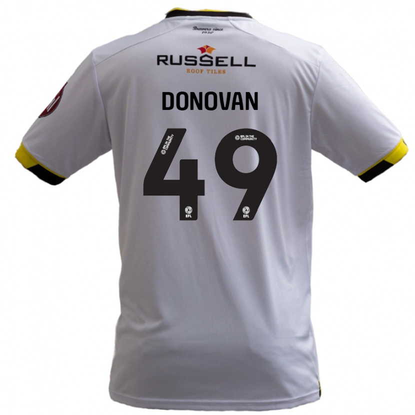 Danxenキッズロメル・ドナヴァン#49白アウェイシャツ2024/25ジャージーユニフォーム