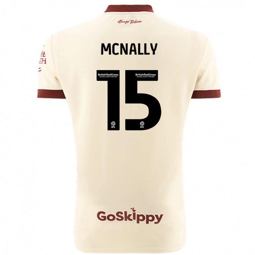 Danxenキッズルーク・マクナリー#15クリームホワイトアウェイシャツ2024/25ジャージーユニフォーム