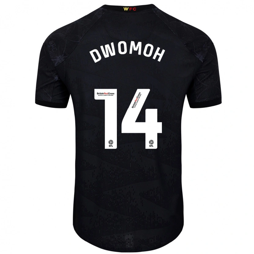 Danxenキッズピエール・ドゥモー#14黒 白アウェイシャツ2024/25ジャージーユニフォーム