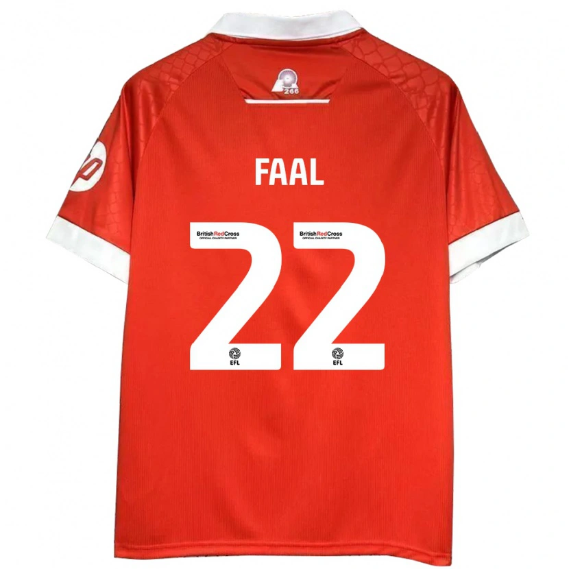 DanxenメンズMo Faal#22赤 白ホームシャツ2024/25ジャージーユニフォーム