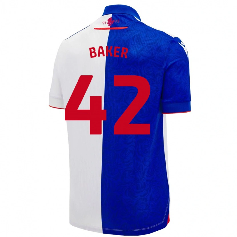Danxenメンズルイス・ベイカー#42スカイブルー ホワイトホームシャツ2024/25ジャージーユニフォーム