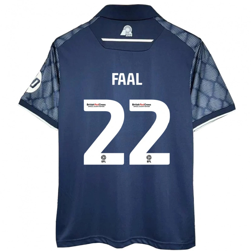 DanxenメンズMo Faal#22黒アウェイシャツ2024/25ジャージーユニフォーム