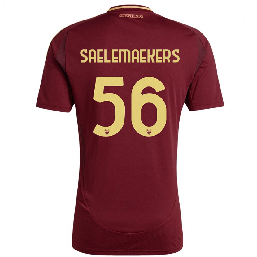 Danxenレディースアレクシス・サレマーカーズ#56レッドブラウンゴールドホームシャツ2024/25ジャージーユニフォーム