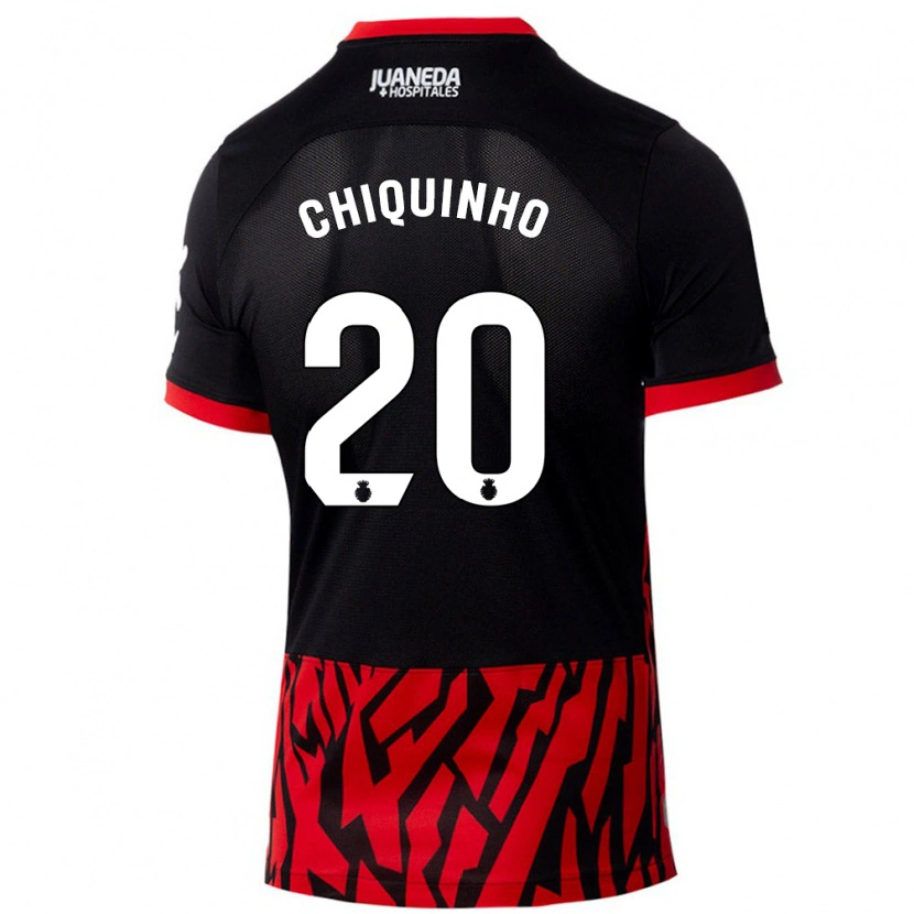 Danxenレディースチキーニョ#20黒 赤ホームシャツ2024/25ジャージーユニフォーム