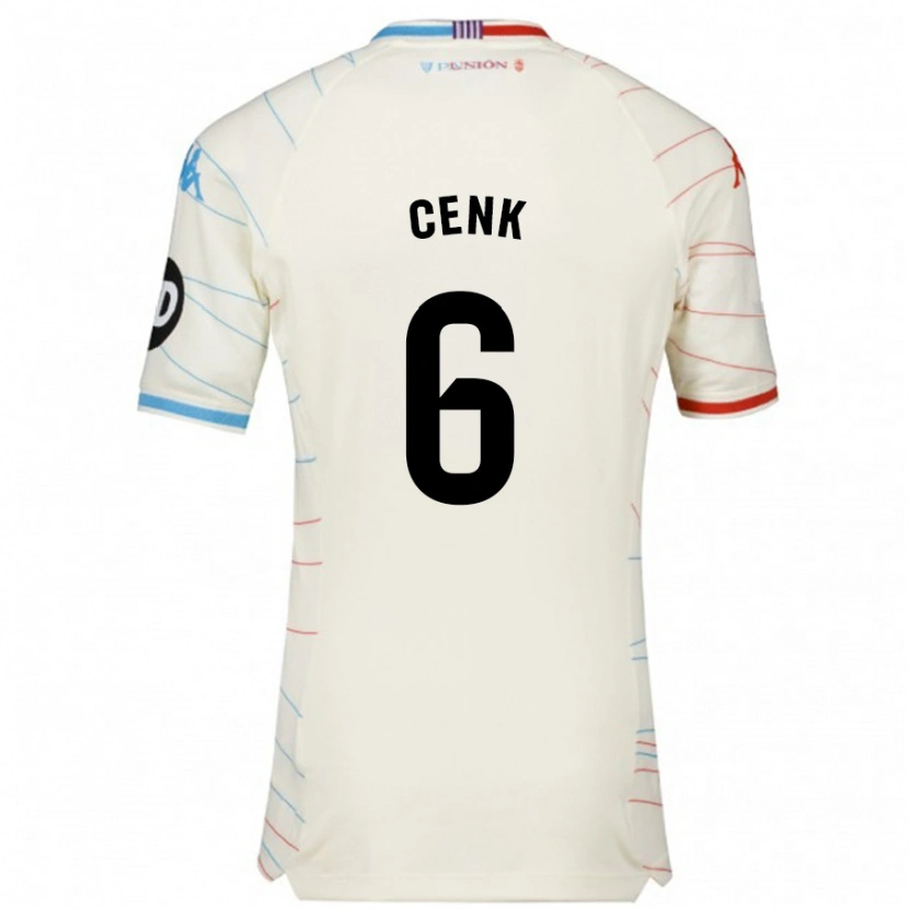 Danxenレディースジェンク・オズカジャル#6白 赤 青アウェイシャツ2024/25ジャージーユニフォーム