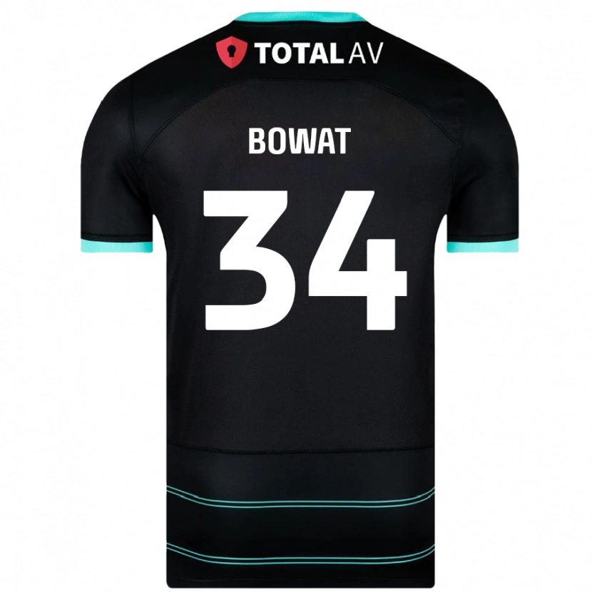DanxenレディースIbane Bowat#34黒アウェイシャツ2024/25ジャージーユニフォーム