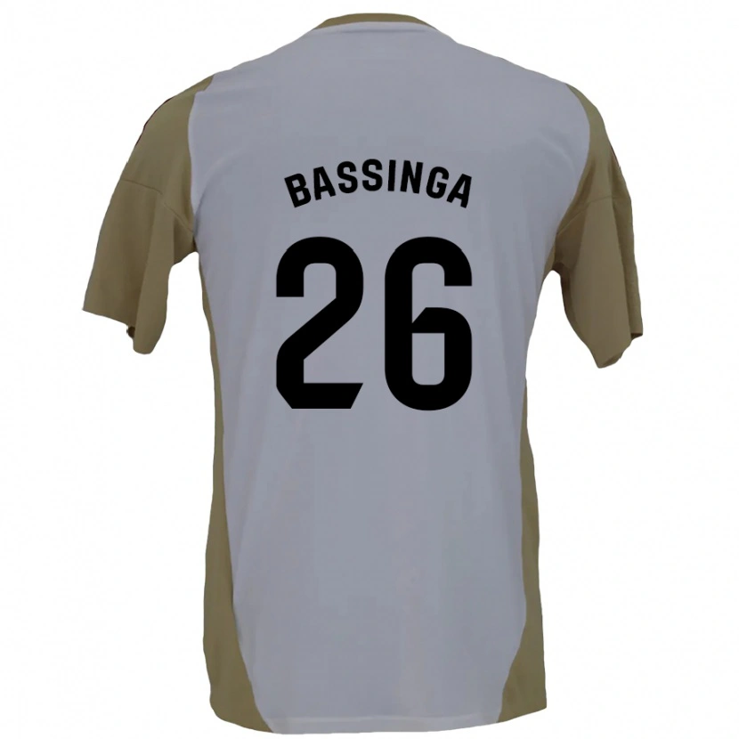 DanxenレディースAboubacar Bassinga#26ブラウン ホワイトアウェイシャツ2024/25ジャージーユニフォーム